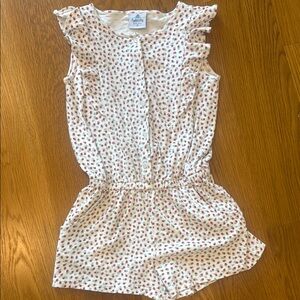 Girls' Floral Ruffle Romper